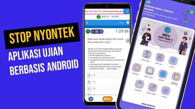 Aplikasi ujian anti-nyontek